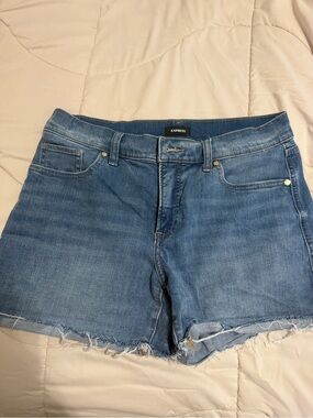Express Blue Denim Shorts